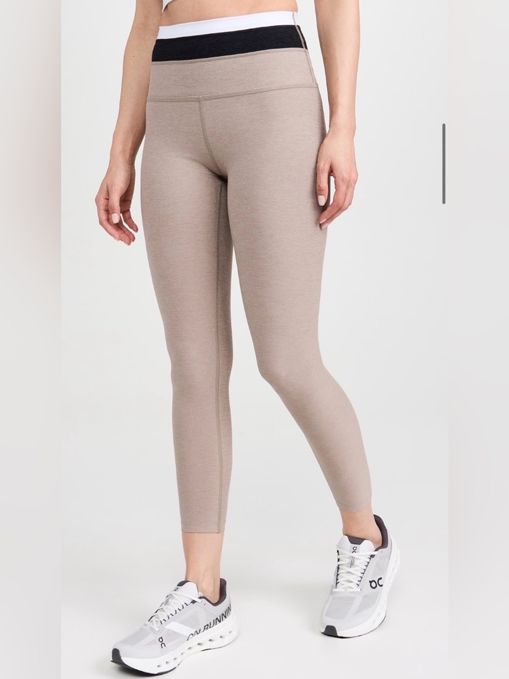 Beyond Yoga Spacedye Horizon Colorblock Midi Leggings Women’s XS Tri-Color Tan
